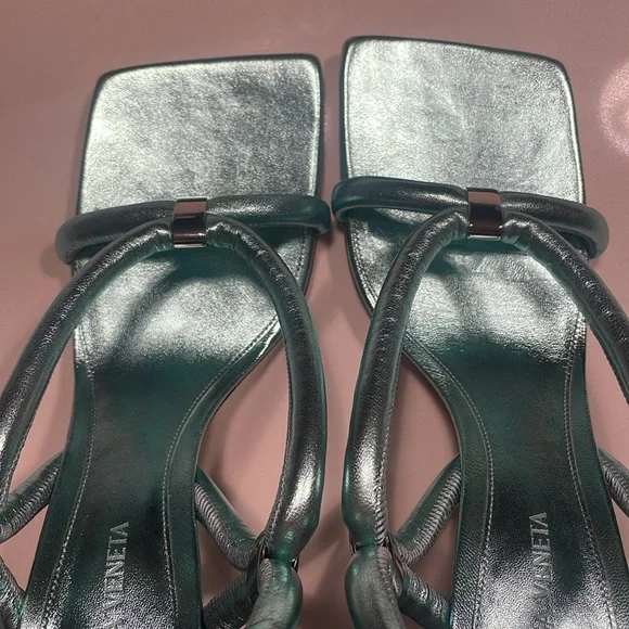 Bottega Veneta Stretch Slingback Sandals in Blue Lagoon - Picture 16 of 16